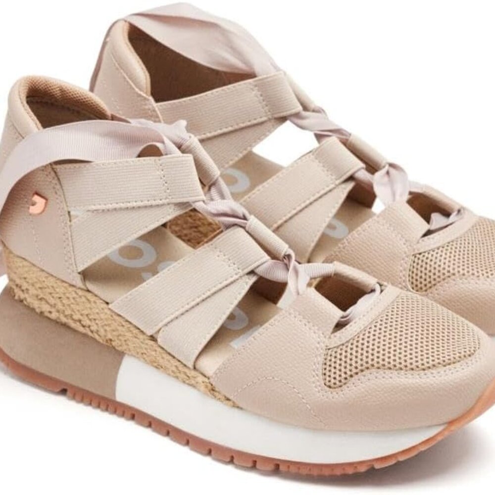 Gioseppo Sport Chic Gioseppo BeigePlatform open toe Sandal/Sneaker Shoes 8
